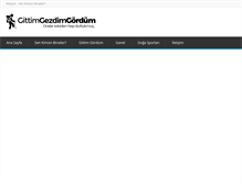 Tablet Screenshot of gittimgezdimgordum.com
